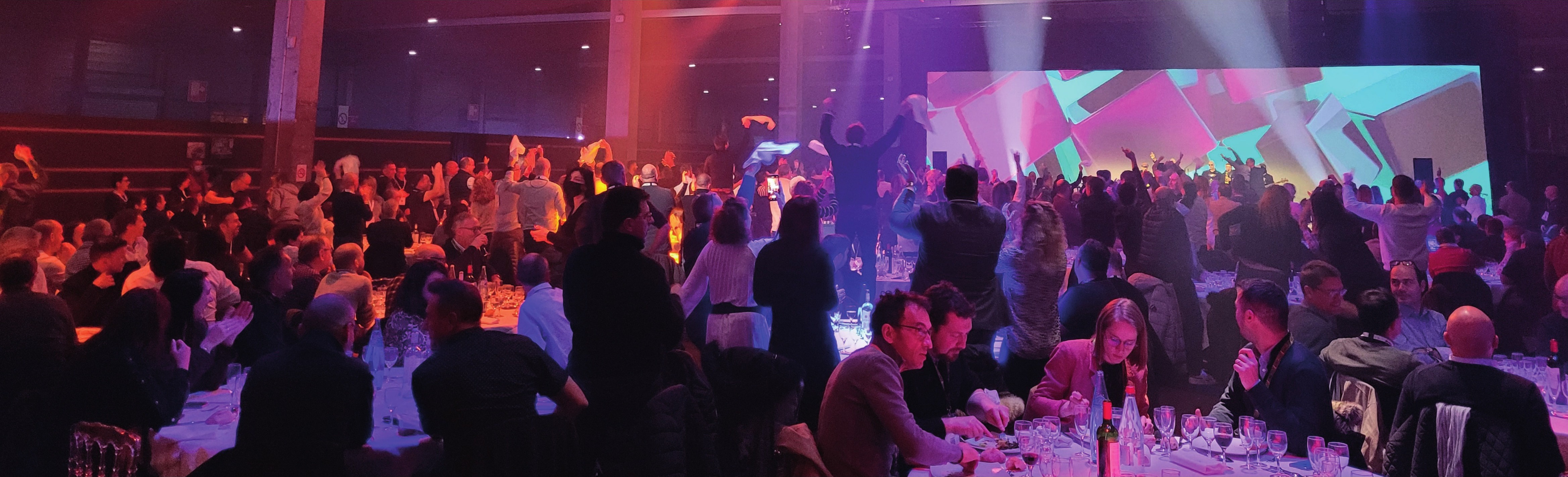 Soirée de gala avec projection scénographique