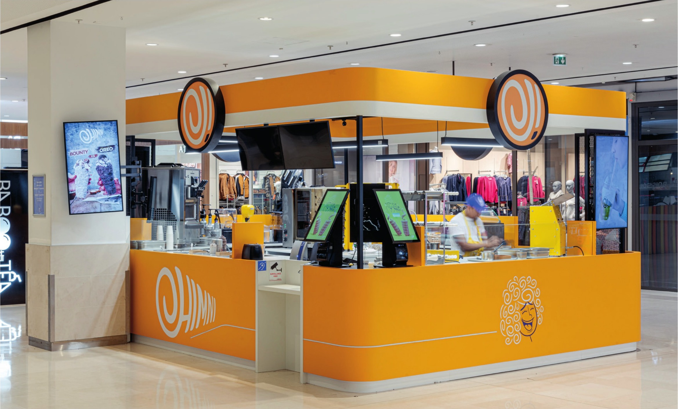 Kiosque Quinn en centre commercial